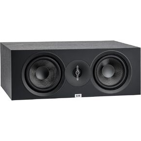 ELAC Debut 3.0 DC63-BK Center Channel Speaker, Black Ash - 1" Aluminum Dome Tweeter & Dual 6.5" Aramid Fiber Woofers - 2-Way Bass Reflex - 50Hz to 38KHz Response