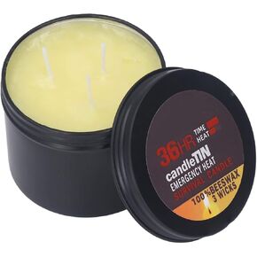 Survival Candle 3 Wicks 36 Hours Emergency Survival Storm Candle Long Burning Candles