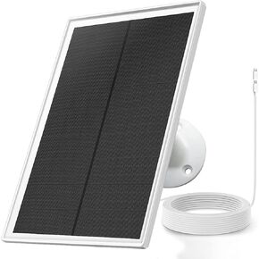 Solar Panel Charger for Arlo Essential 2K Outdoor(2nd Gen)/Essential XL Camera(2nd Gen)/Essential Spotlight, 5V 6W Continuously Charging, 9.8ft Cable, Weatherproof (2Pack)