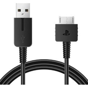 Funturbo ترقية كابل شاحن PS Vita ، PlayStation Vita Cable Cable PSV 1000 USB Data & Power Charger Cord 3.3 FT