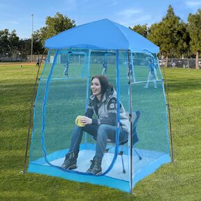 All Weather Proof Pod Sports Tent,Outdoor Weather Tent Sports Pod Instant Tent Shelter with Sealed Floor,MultiPod Screen Tent with Carry Bag,Bubble Tent for Sport Event,Camping,Fishing