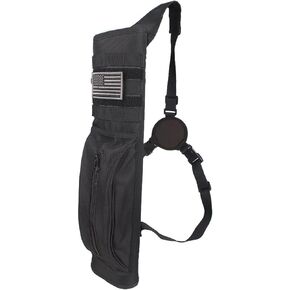 KRATARC Archery Multi-Function Back Arrow Quiver with Molle System Shoulder Arrows Holder Hanged Target Shooting Quiver for Arrows