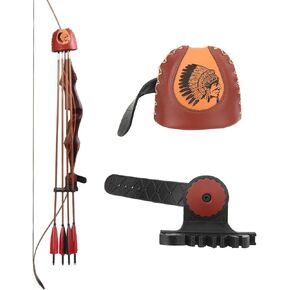Recurve Bow Quiver, 4 Arrows Quiver Arrow Holder, Arrow Quiver Quick Release System, Brown Leather Archery Quiver for Recurve Bow, Recurve Bow Accessories