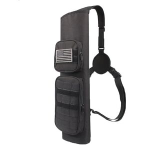 KRATARC Archery Back Arrows Quiver Bag with Molle System and Pockets for Hunting Shooting Target Practice