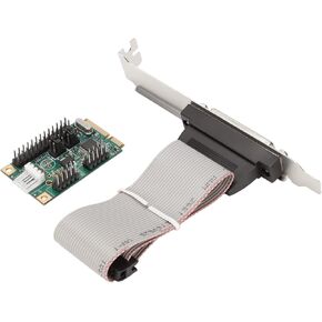 Pcie Parallel Port Expansion Card Extended Riser Card Modem Parallelized Card for Ch438 Ltp1 Win Minipcie 1P for Parallel Port Cards