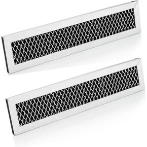2 charcoal filter with aluminum frame for Frigidaire FRPAMRAF Replacement Air Microwave Filter Replacement FFMV152,FGMV153,FFMV154,FGMV155,FMV157,FFMV162, FFMV163, FFMV164,FFMV174,FGMV175, FGMV176