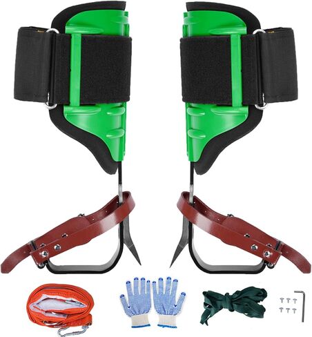 1 Pair Tree Climbing Spikes Arborist Gear Set Equipment with Adjustable Height,Professional Tree Climbing Arborist Gear with Soft Padding, Climbing Kit for Outdoor Tree Work in Saudi Arabia