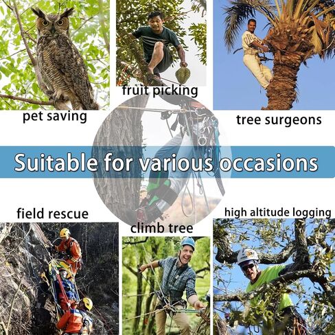 1 Pair Tree Climbing Spikes Arborist Gear Set Equipment with Adjustable Height,Professional Tree Climbing Arborist Gear with Soft Padding, Climbing Kit for Outdoor Tree Work in Saudi Arabia