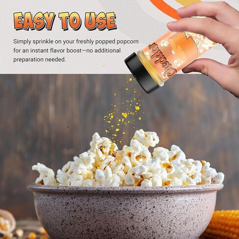 SMASH SMASINGS WHITE CHEDDAR & ORANGE CHEDDAR Popcorn Searning - 2 Pack من توابل الفشار اللذيذة في زجاجة شاكر in Saudi Arabia