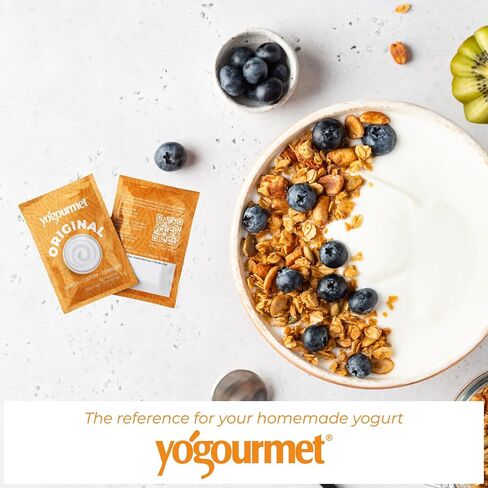 Yogourmet Yogurt Starter (16 Pack Bulk Version) - Make Yogurt at Home - Starter Culture - All Natural, Gluten Free, Kosher, Halal - 3 g Sachets in Saudi Arabia