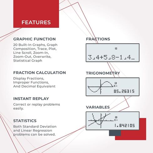CATIGA CS229 Scientific Calculator with Graphics Functions, Multiple Modes with Intuitive User Interface for Beginners and Advanced Courses in Kuwait