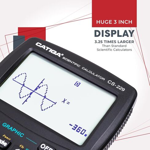 CATIGA CS229 Scientific Calculator with Graphics Functions, Multiple Modes with Intuitive User Interface for Beginners and Advanced Courses in Kuwait