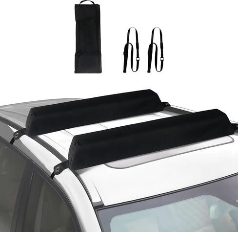 Universal Soft Roof Rack, Cargo Rack, Roof Rack Cushion System, Protector for Kayaks, Surfboards, Canoes, Sups, Snowboards, Rainproof and Dripproof to fit Most Vehicles in Kuwait