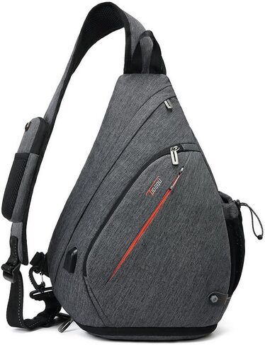 TUDEQU Sling Backpack,8 Pockets One Strap Backpack for Men Large Sling Bag,19L Single Strap Backpack for Men in Saudi Arabia