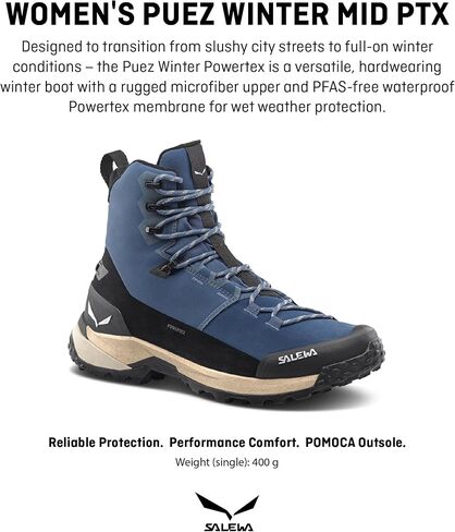 Salewa Women's Puez Winter Mid Powertex Waterproof Insulated Trail Boots for Hiking & Trekking in Kuwait