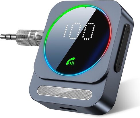 محول Bluetooth Aux ، Sonru Bluetooth 5.3 مستقبل للسيارة ، مستقبل الصوت اللاسلكي لسيارة/سماعات رأس/مكبر صوت سلكية ، مخرجات AUX مزدوجة ، RCA AUX 3.5 ملم. in Kuwait