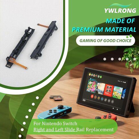 for Joy-Con Slide Rail for Nintendo Switch/Switch OLED Joy-Con Left Right Slide Rail Replacement for Nintendo Switch with Joystick Lock Buckle SL SR ZR ZL L Button Flex Cable Accessories Repair Parts in Saudi Arabia