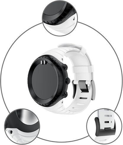 Suunto Core Strap ، شريط ساعة استبدال المطاط لـ Suunto Core SS014993000. in Kuwait