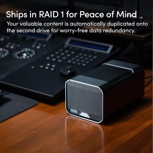 SanDisk Professional 48TB G-RAID Mirror - External HDD, RAID with Redundancy, Thunderbolt 3, USB (10Gbps), 7200RPM Ultrastar Hard Drive, Up to 260MB/s Read in RAID 1 - SDPHH2H-048T-NBAAD in Saudi Arabia