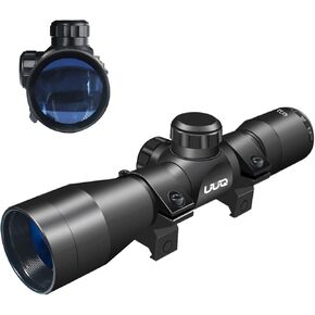 UUQ Tactical 4X32 Compact .223 .308 Scope Rangefinder Reticle/w Ring Mounts