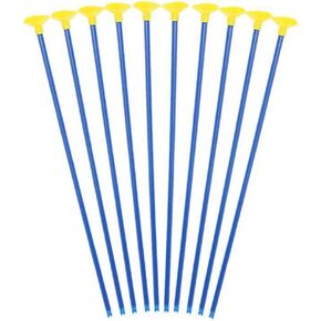 lasenersm 10 Pieces 16.54 Inch Play Replacement Arrows Simulation Replacement Arrows Replacement Suction Cup Arrows with Suction Cups for Aged 3 and Above, Blue