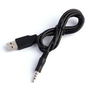 3.5mm Aux to USB Adapter Cable – 3ft USB 2.0 Male to 3.5mm Audio Jack Cord for Charging and Syncing – Compatible with MP3 Players, Headphones, and Car Stereos (Black)
