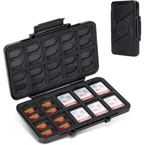 [Large Capacity] CFexpress Type A Card Case Storage, 60 Slots Memory Card Organizer Holder Box for 40 TF Micro SD & 20 CFexpress Type-A Cards, for Sony A7RV A7SIII A7IV A7R5 A1 A9M3 FX3 FX6 FX30