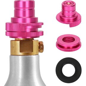 Co2 Quick Adapter for Soda Water Machine Compatible with Duo/Terra/Art Sparkling Water Maker,Connecting Co2 Tanks Adapter for Soda Stream Bottle with TR21-4 Male Thread Made of Strong Aluminum Alloy