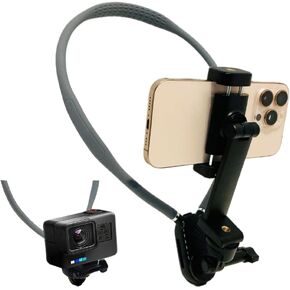 Neck Phone Holder, Neck Phone Holder for Recording, POV Phone Holder, Neck Mount Phone Holder, iPhone Neck Holder Hands Free, Around The Neck Holder for Smartphones and Cameras for Recording