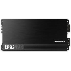 AudioControl EPICFIVE Epic Series 1100 Watt RMS 5-Channel Car Audio Amplifier, Class D, Epic Boost, Subsonic Filter, High-Pass/Low-Pass Filters, ACR-E Remote Bass Knob, Epicenter Link