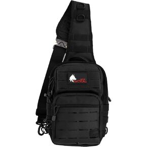 Wolf Tactical EDC Sling Bag - حقيبة كتف محفوظة مخبأة للمجموعة والسفر والمشي لمسافات طويلة والرياضة في الهواء الطلق in Kuwait