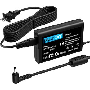 PwrON 24V AC DC Adapter Replacement for WRW01 WRW02 Racing Wheel with Force X809211-002 1st Gen Steering Wheel Power Charger Supply Cord 6.6ft