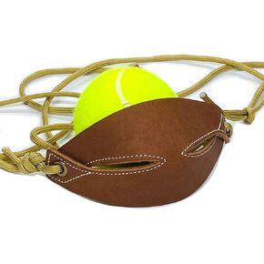 Leather Shepherd Sling Handmade Paracord Shepherd Tennis Ball Thrower
