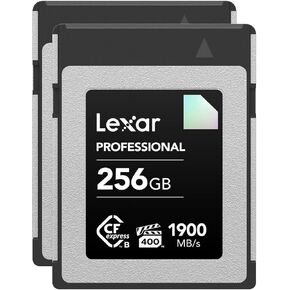 Lexar Diamond Series Professional 256GB CFexpress Type-B Memory Card, 2-Pack