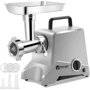 #12 Electric Meat Grinder, 575 Watt Aluminum Housing, Heavy Duty Meat Mincer, Sausage Stuffer Maker, Ideal for Regular Use,Black