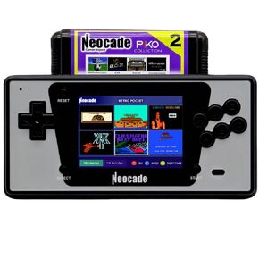 Retro Game Console for Sega Genesis Mega Drive Games, Video Game Console Equipped with a 3.5-inch LCD Display, Handheld Retro Game Console Built in 12 MD Games Cartridge and 18 NES Games
