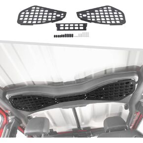 Roof Speaker Molle Panel Storage Rack Compatible with Jeep Wrangler JL JLU 2024-2025