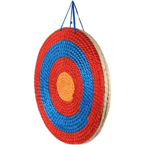 TOPARCHERY Archery Target 3 Layers 20 inch Traditional Solid Straw Archery Target 2.3 inch Thickness Hand-Made Arrows Target for Outdoor Shooting Practice (20in / 3 Layers)