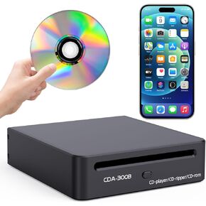 Professional Grade CD Transcription and Rip Drive, High Fidelity CD Player, Automatically Transcribes CD Discs into Wav Files for Output, Used for Permanent Storage on Mobile Phones/Computers