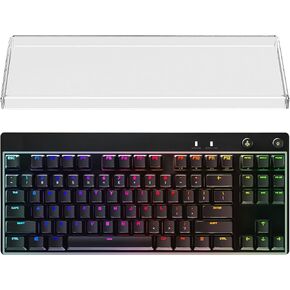 Geekria Tenkeyless TKL Keyboard Dust Cover, Clear Acrylic Keypads Cover for 80% Compact 87 Key Computer Mechanical Gaming Keyboard, Compatible with Logitech G PRO, Logitech G515 Lightspeed TKL