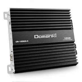 CB-1200D-C Monoblock Car Amplifier Class D 1200 Watts RMS Power Car Amplifiers, 1 Ohm Stable, Mosfet Power Supply, Remote Subwoofer Control