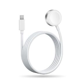 USB C Watch Charger Cable Compatible for Apple Watch: Magnetic Charger Cable Compatible with iWatch Series 10/9/8/7/6/5/4/3/2/1/SE/SE2, Travel Type C Charging Cord, 4.9ft