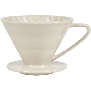V60 Pour Over Coffee Dripper, Ceramic Coffee Maker, Exquisite Porcelain Ceramic Manual Coffee Filter, Suitable for Pour Over Coffee in Office, Outdoor and Home Use