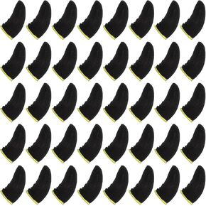 40pcs Gamer Finger Thumb Sleeves Carbon Anti-Sweat Compression Support Finger Cover Gloves Smooth Operation Mobile Phone Gaming Stabilizer, Compatible with All Touchscreen Tablet Devices