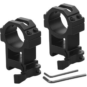 30mm Riflescope Rings Quick Release Picatinny/Weaver Scope Rings with Quick Detach High/Medium Profile