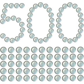 3/8 Inch Clear Glass Marbles Slingshot Ammo Balls, 500 Qty