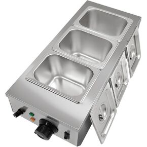 2 Tanks Chocolate Tempering Machine, Chocolate Melting Pot with Lid and Temperature Limiter,Electric Chocolate Melting Pot for Milk Coffee Cheese, 800W