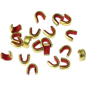 RLECS Nock Point 20PCS Archery String Nocking Points Bow String Buckle Clip for Compound and Recurve Bow Red Cam String Nock