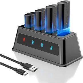 Charger for Xbox One Controller Battery Pack with 4x3600mWh, Xbox Rechargeable Battery Pack for Xbox Series X|S, One Battery Charger Station for Xbox One S/One X/Elite Controllers