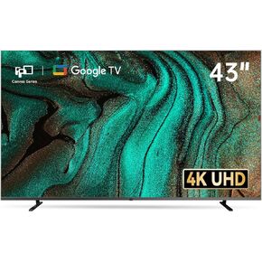 FPD 43 Inch Smart TV 4K UHD LED TV Flat Screen Google TV with Google Cast, Bluetooth, HDMI, Streaming Live, HDR 10, Dolby Vision, Ultra Slim Television(Canvas-Series, CG43-C3, 2025)